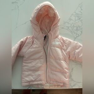 Toddler The North Face Pink Puffer Jacket Reversible